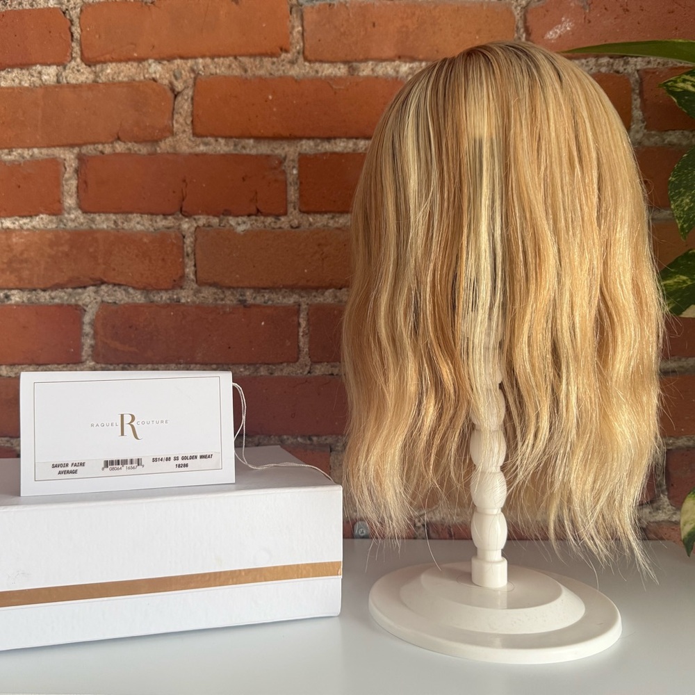 SAVOIR FAIRE Remy Human Hair Wig RAQUEL WELCH HandTied+Lace SS14/88 Golden Wheat